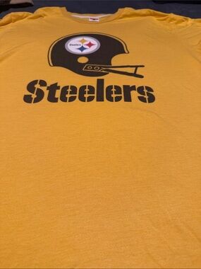 Homage Pittsburgh Steelers Gold Logo Tee